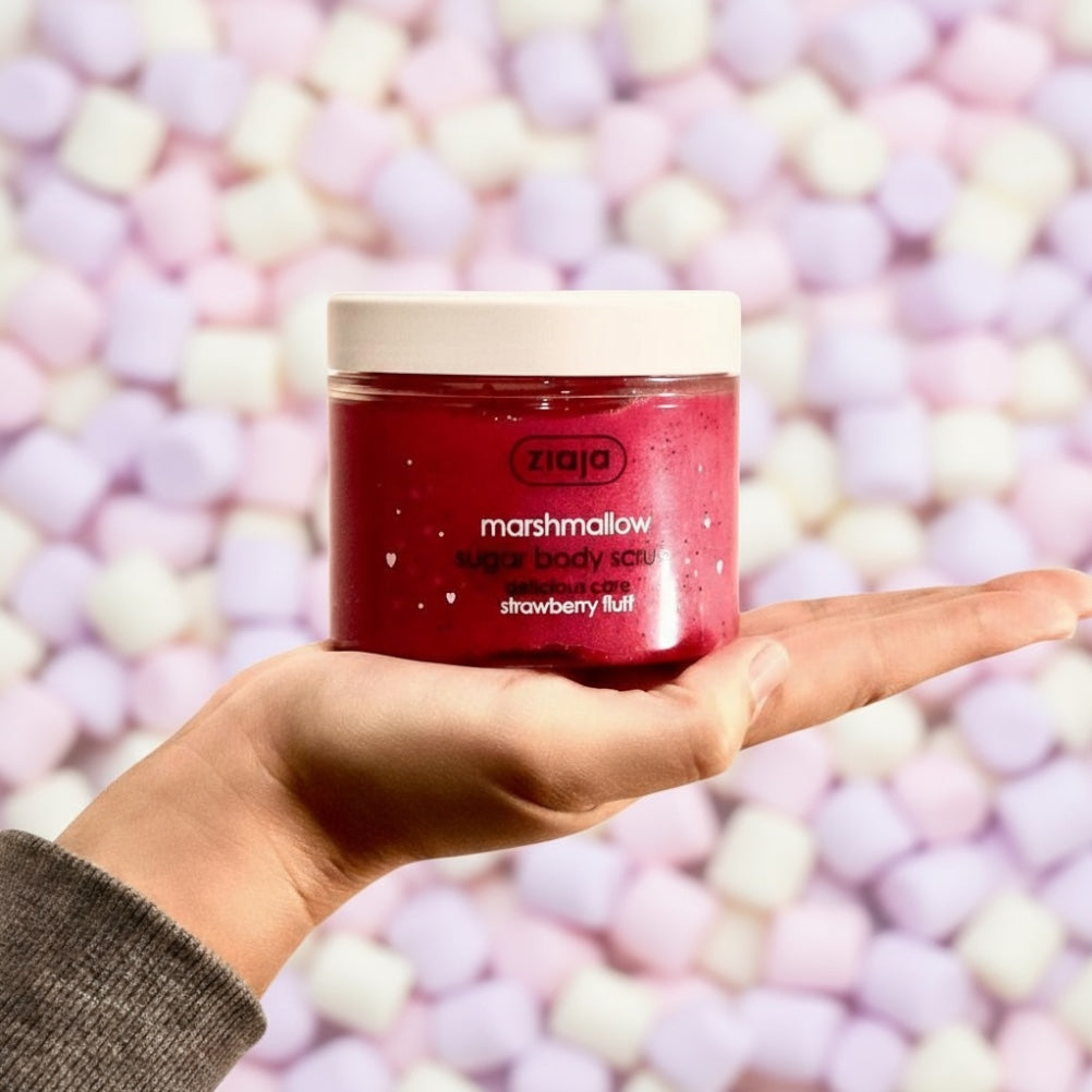 Gommage sucré et fondant à la texture onctueuse, inspiré de la guimauve 🍬