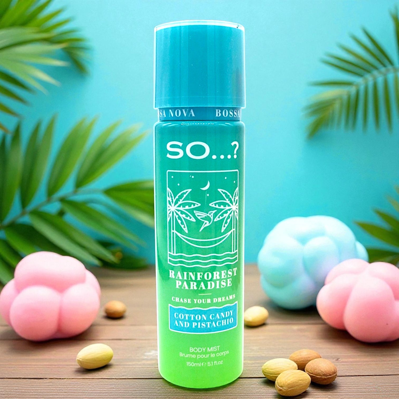 Brume Bossa Nova Paradise - Pistache, Coco, Barbe à Papa - 150ml