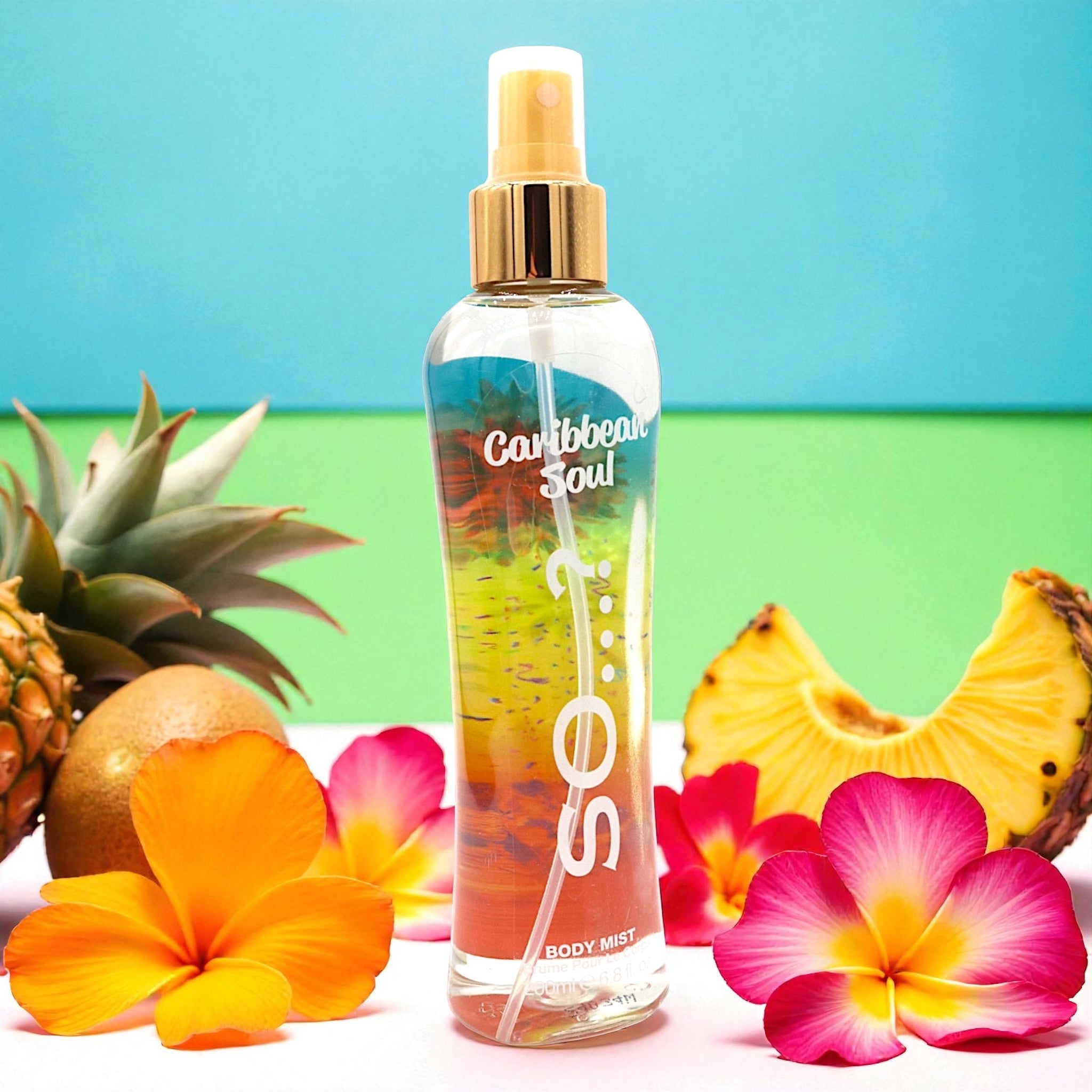 Brume Corps Caribbean Soul - Fleurs tropicales, Ananas, Kiwi- 200ml