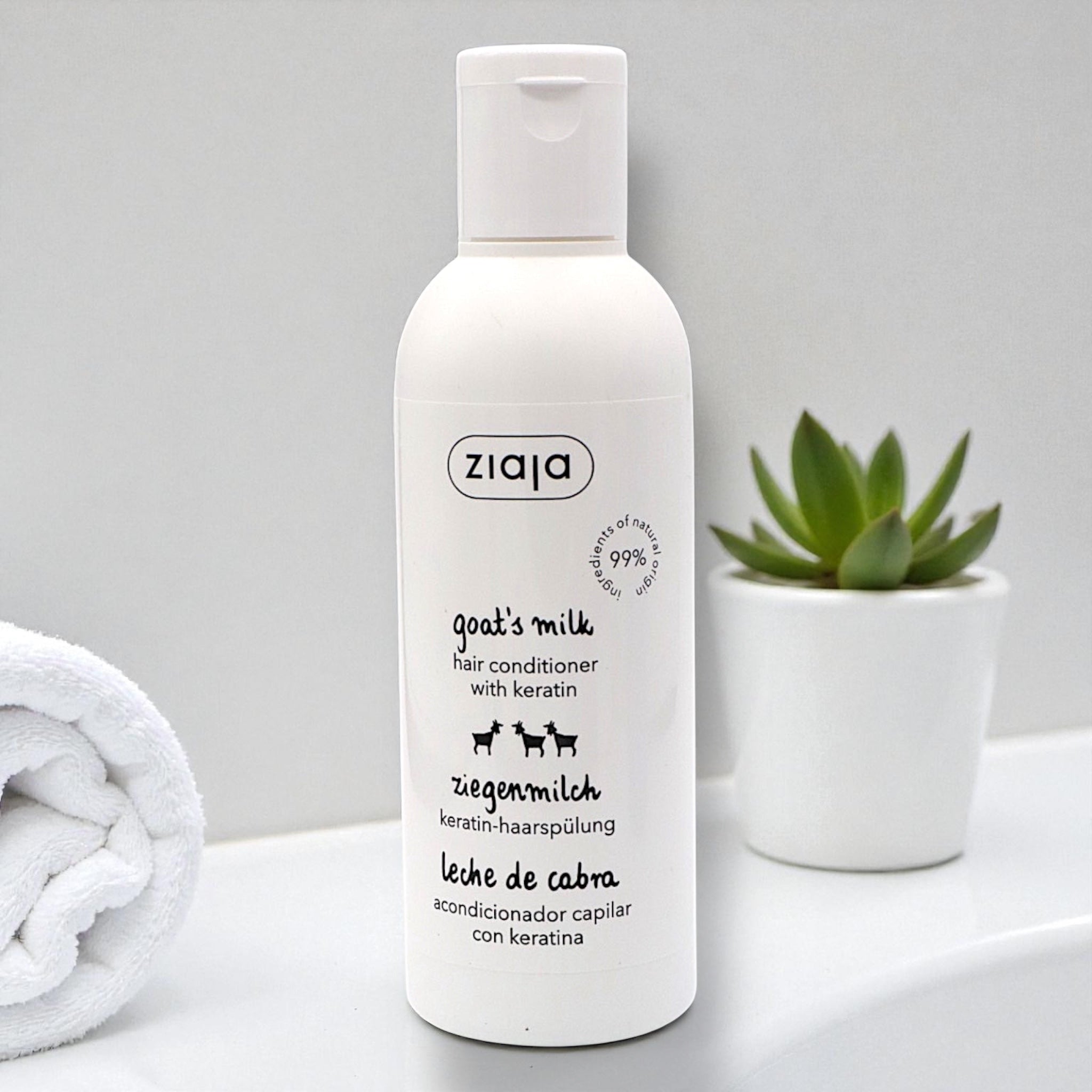 Après-Shampoing Réparateur à la Kératine et au Lait de Chèvre