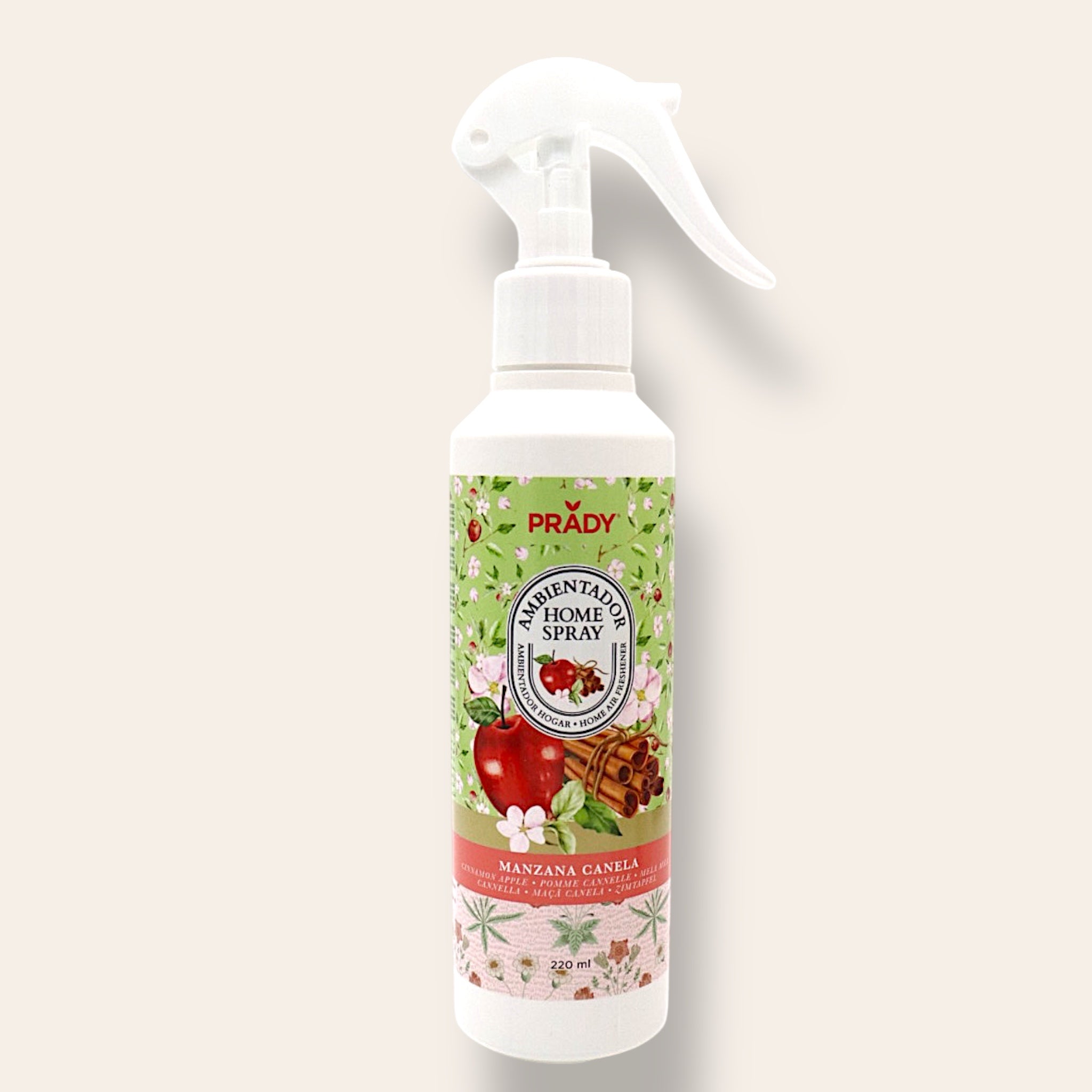 Spray d’Ambiance “Pomme / Cannelle” – PRADY (≈ 220 ml)